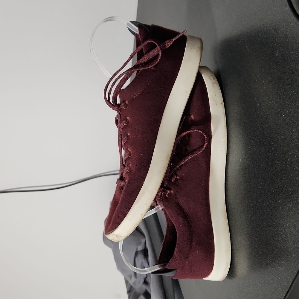 Men's Burgundy Poker Piper Wool Sneakers Size 12 by Allbirds - Picture 4 of 7